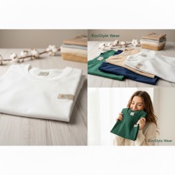 Basic Crew Neck Shirt (Unisex) aus 100% Bio-Baumwolle